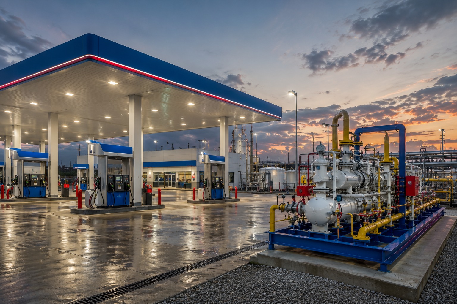 Gas Station / Skid